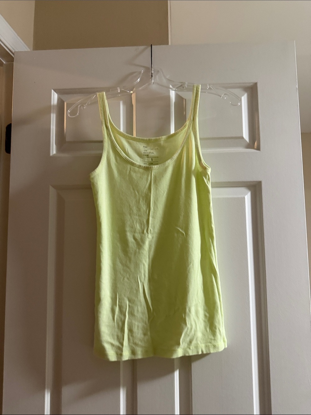 GAP Neon Lime Scoop Neck Tank Top